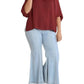 Umgee - Washed Satin Balloon Sleeve Top