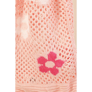 Anarchy Street - Women's Floral Print Knitted Tote Bag