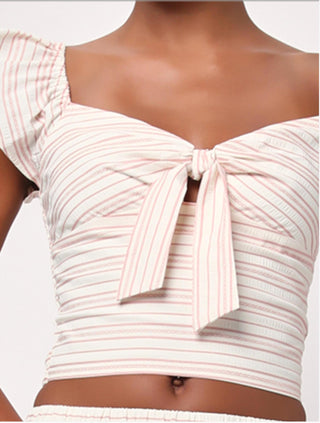 Lulus - Sienna Tie Front Top