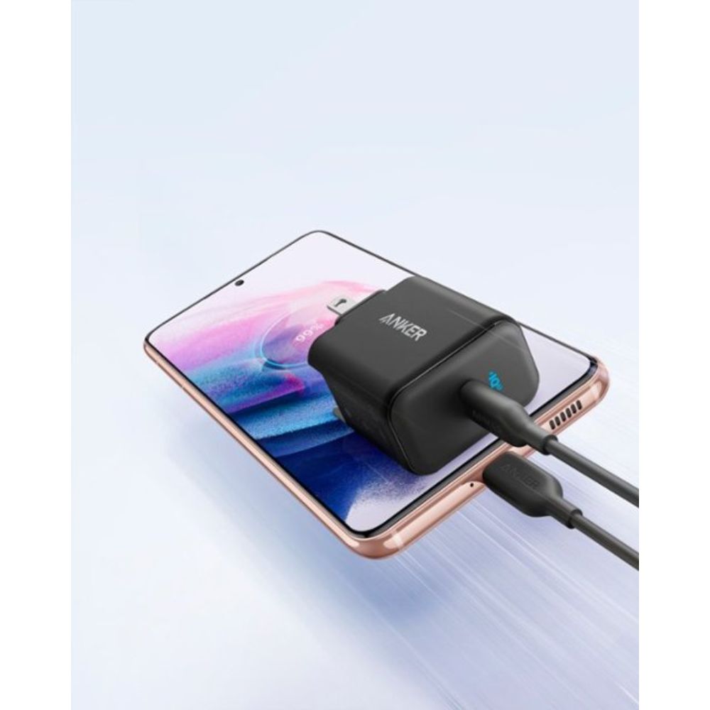 Anker - Carregador de parede rápido PowerPort III 25 W PD para Samsung Galaxy e outros dispositivos - Preto