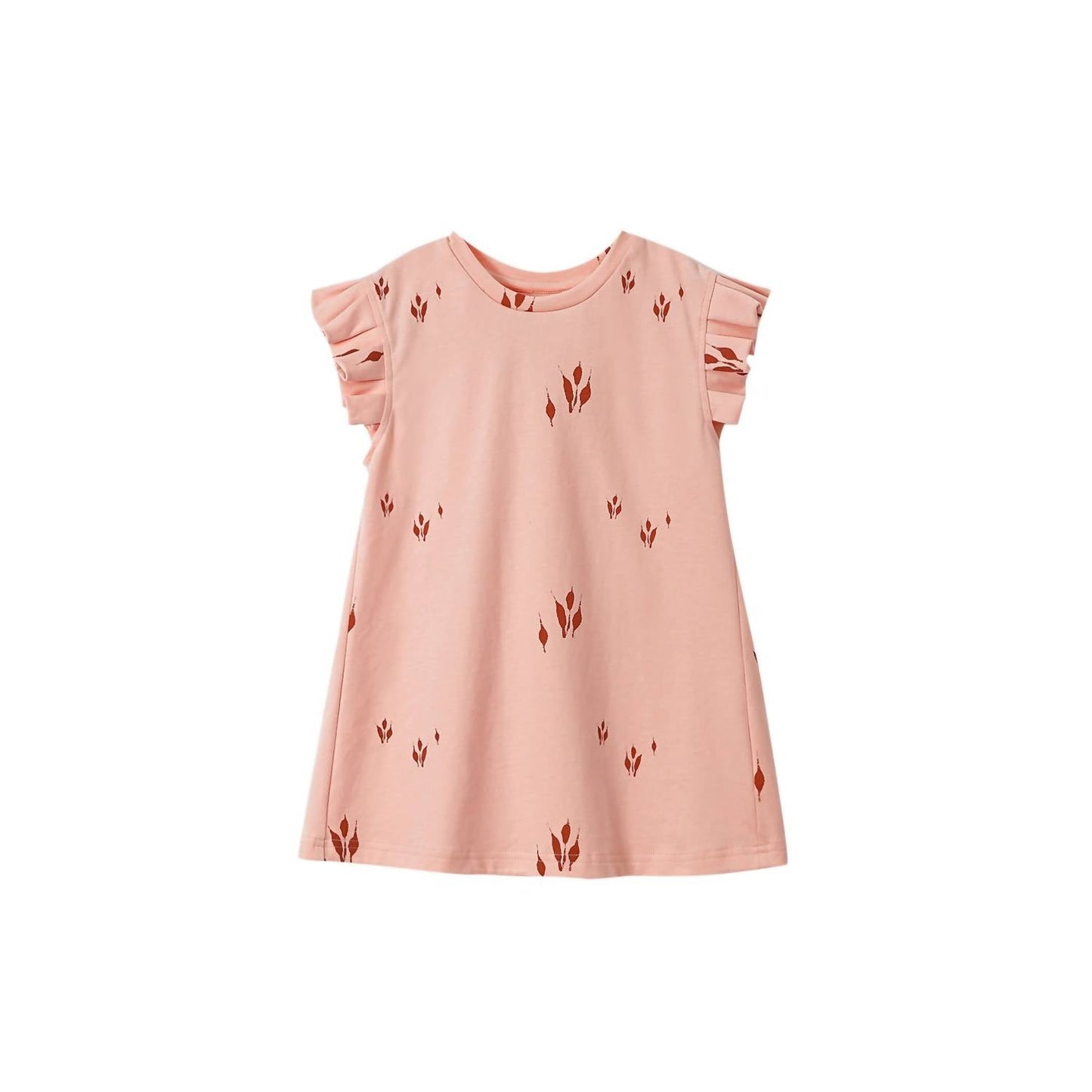 Omamimini - Jersey Dress with box Pleated Sleeve