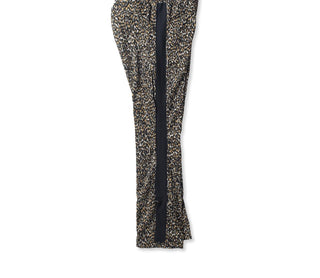 Neste dia - Calça esportiva com perna flare em jacquard