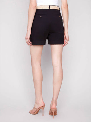 Charlie B - Shorts com punho e cinto
