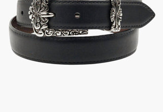 Lejon Leather Goods - Cinto feminino vintage de couro de bisão Carolina Usa