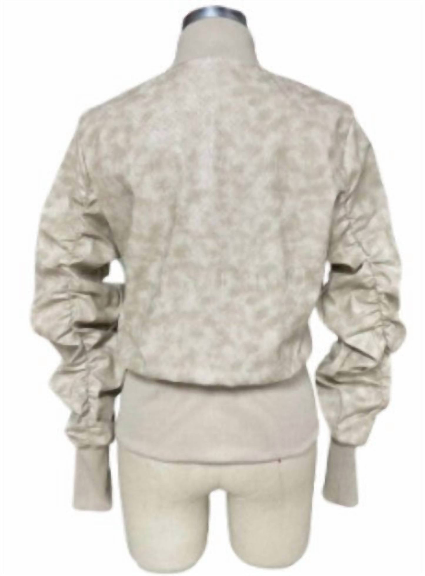 Rossario George - Women's Snakeskin Bomber Jacket