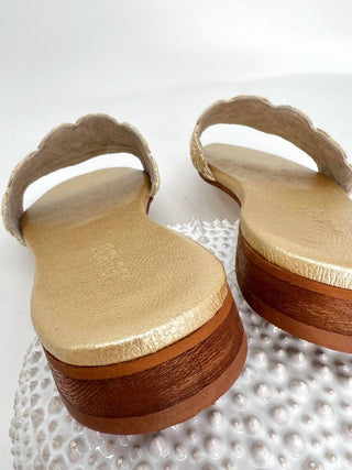 Coco Indigo - Sandálias Capri Texturizadas Femininas Slip-on