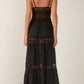 Elan - Lace Tiered Maxi Dress