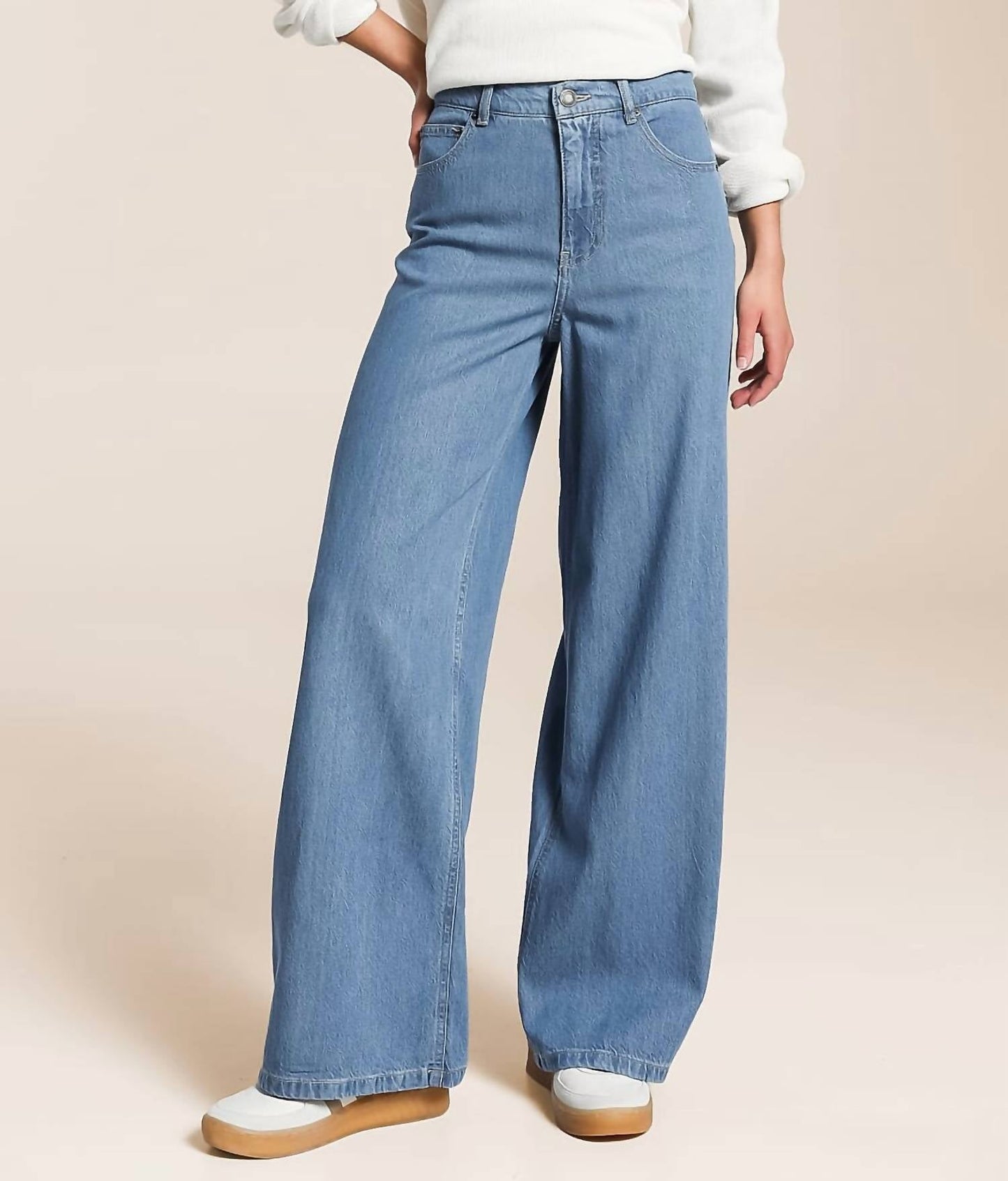 Z Supply - Mia Loose Wide Leg Denim Pants