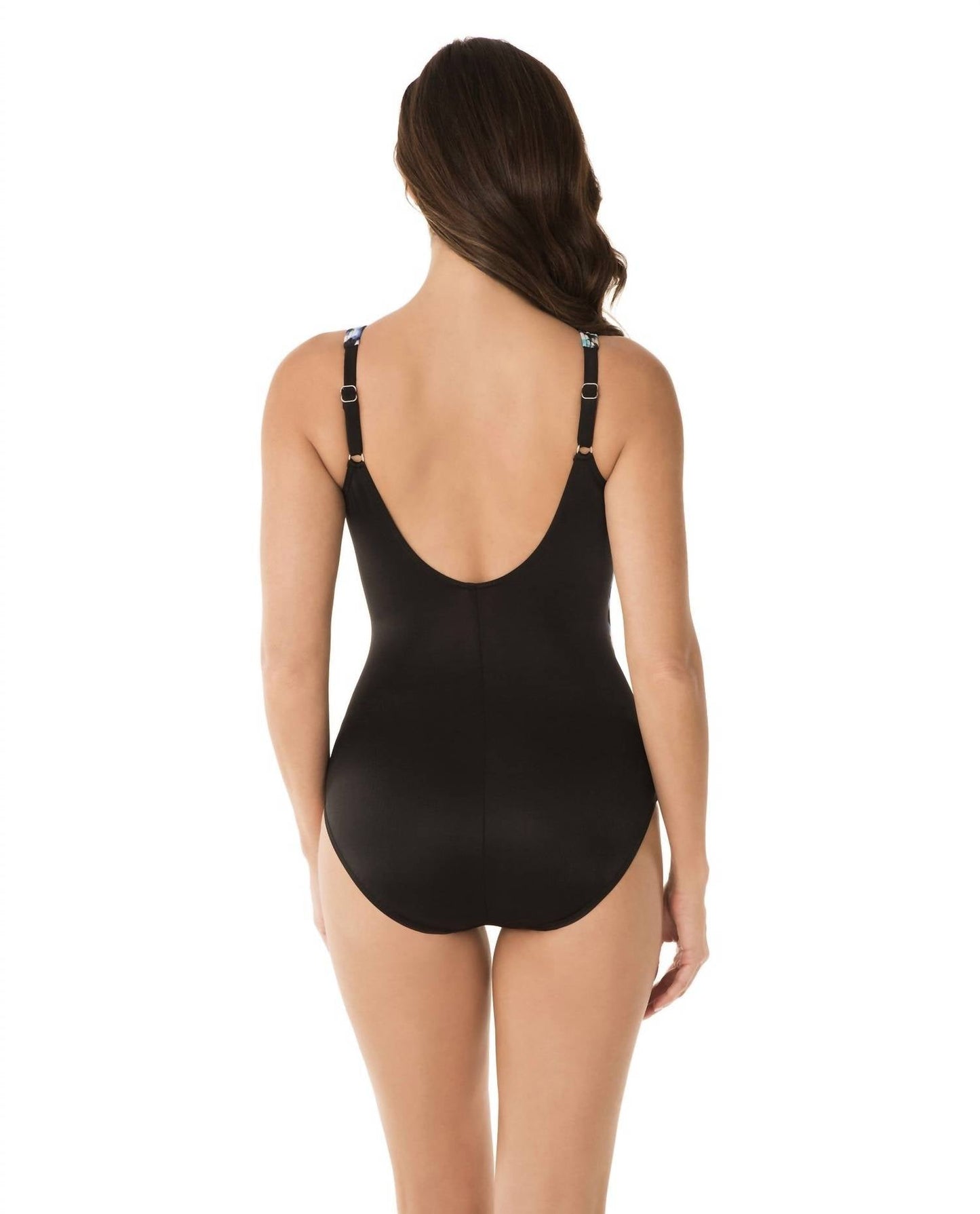 Miraclesuit - Color Block Oceanus Surplice One Piece Swimsuit