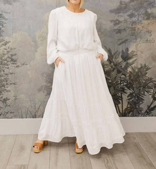 Tea N Rose - Long Sleeve Skirt Set