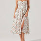 Astr - Sariah Pleated Eyelet Midi Dress
