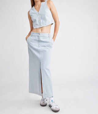Autocontraste - Colete Jeans Lin Crop