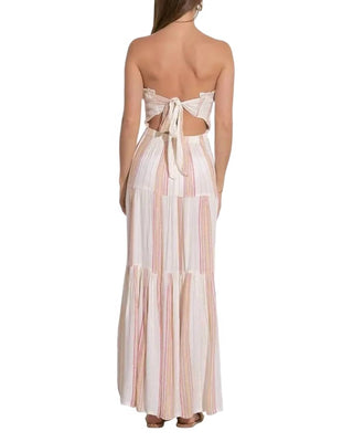 Elan - Vestido longo sem alças