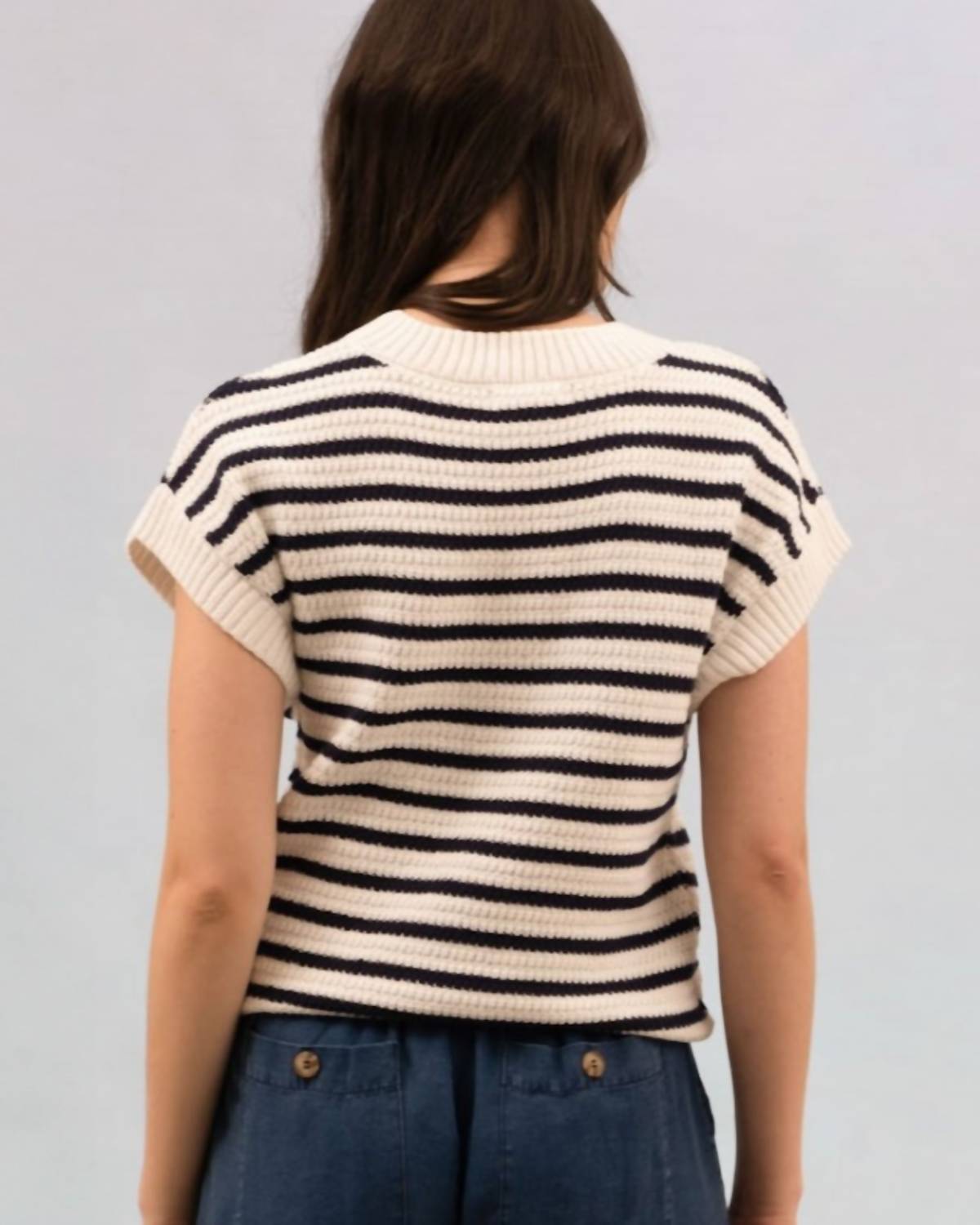 Blu Pepper - Zoey Stripe Pullover Sweater