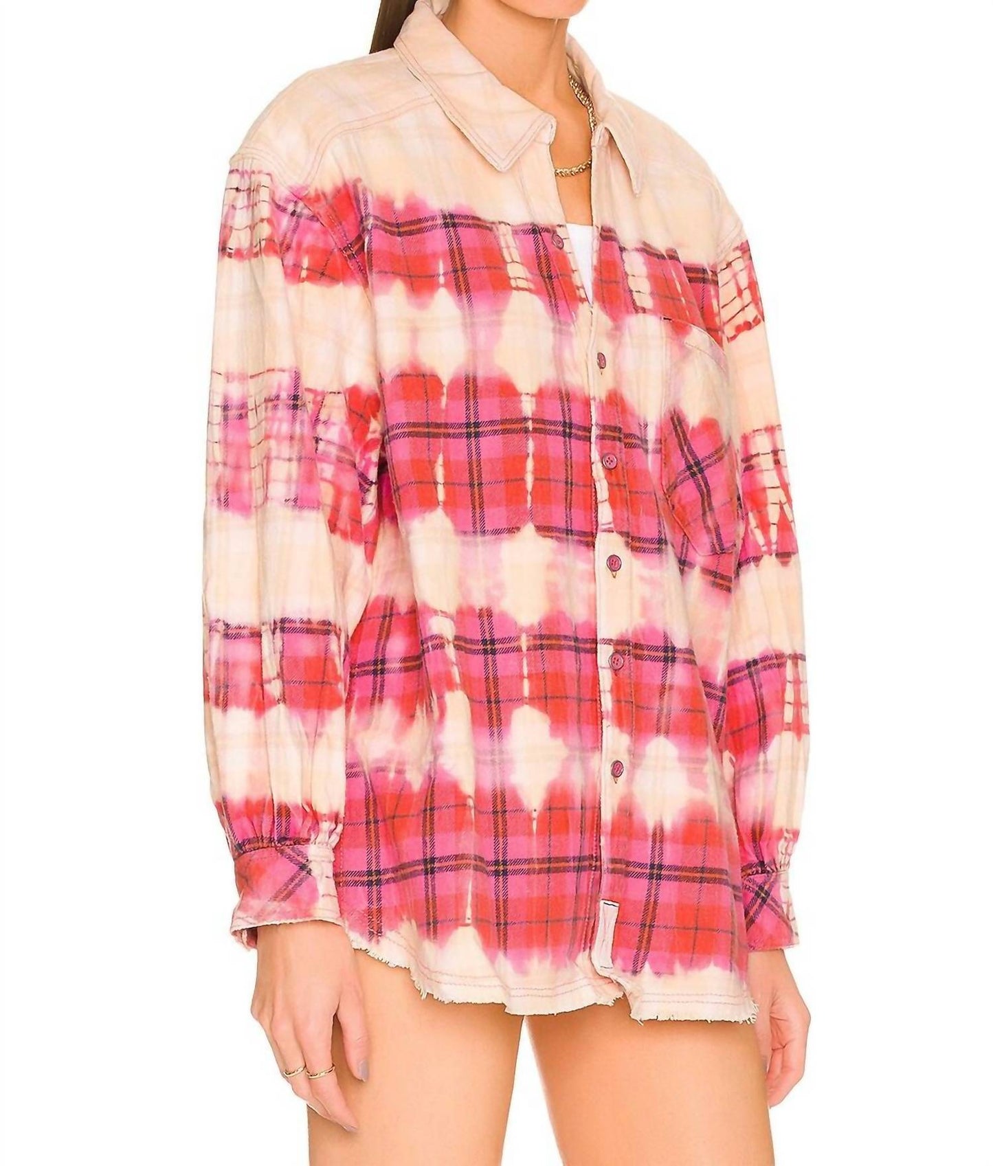 Free People - Boy To The Bone Plaid Top