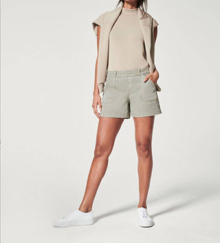 Spanx - Short de sarja elástica de 4"