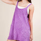 Very J - Mineral Washed Knit Mini Dress with Shorts Inside