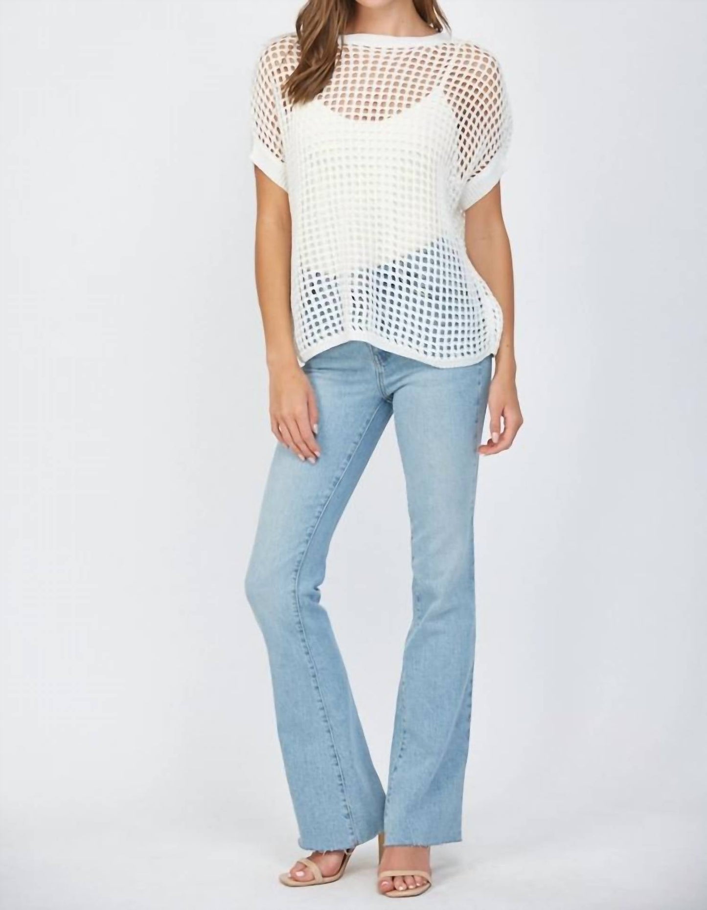 Fate - Open Knit Cover Up Top