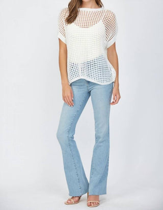 Fate - Open Knit Cover Up Top