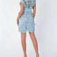 Abbey Glass - 3d Lace Mini Dress