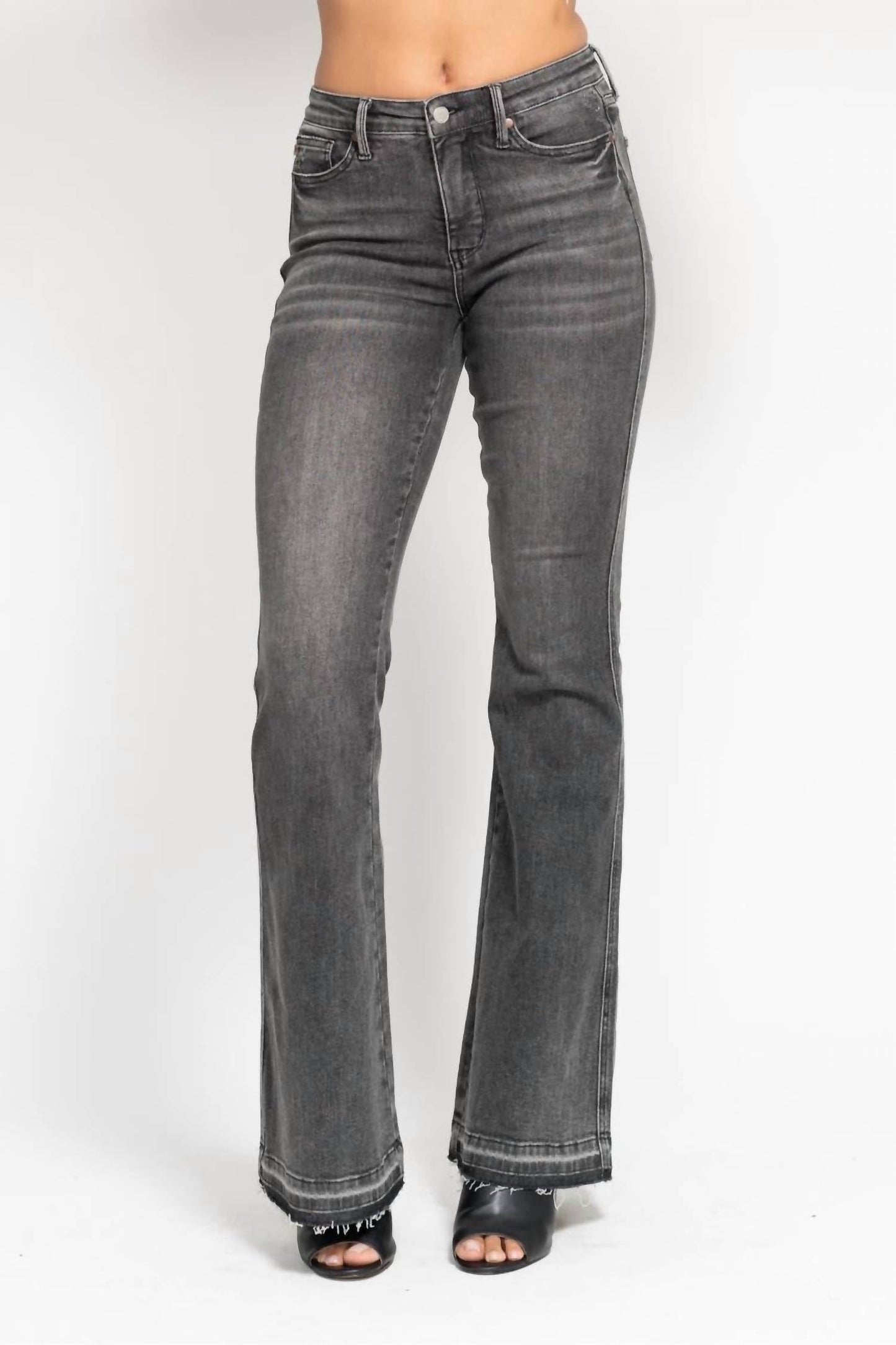 Judy Blue - Mr Tummy Control Released Hem Flare Jean