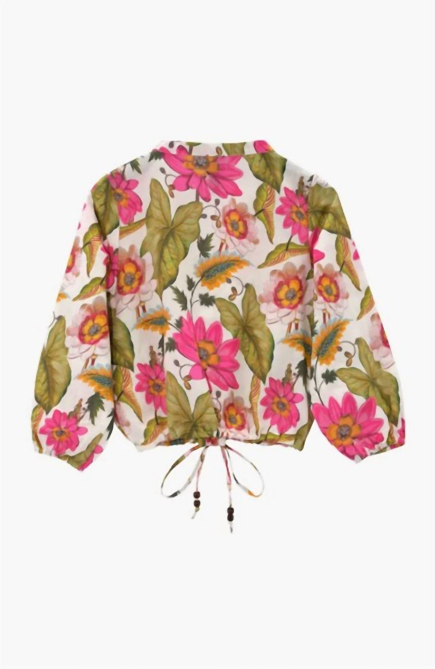 Echo - Women's Tropical Floral Blouson Top
