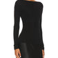 Enza Costa - Silk Knit Boat Neck Top