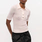 Ganni - Women's Sheer Printed Polo Top