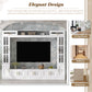 Wall Unit Entertainment Center With Bookshelves For TVs Up to 80"