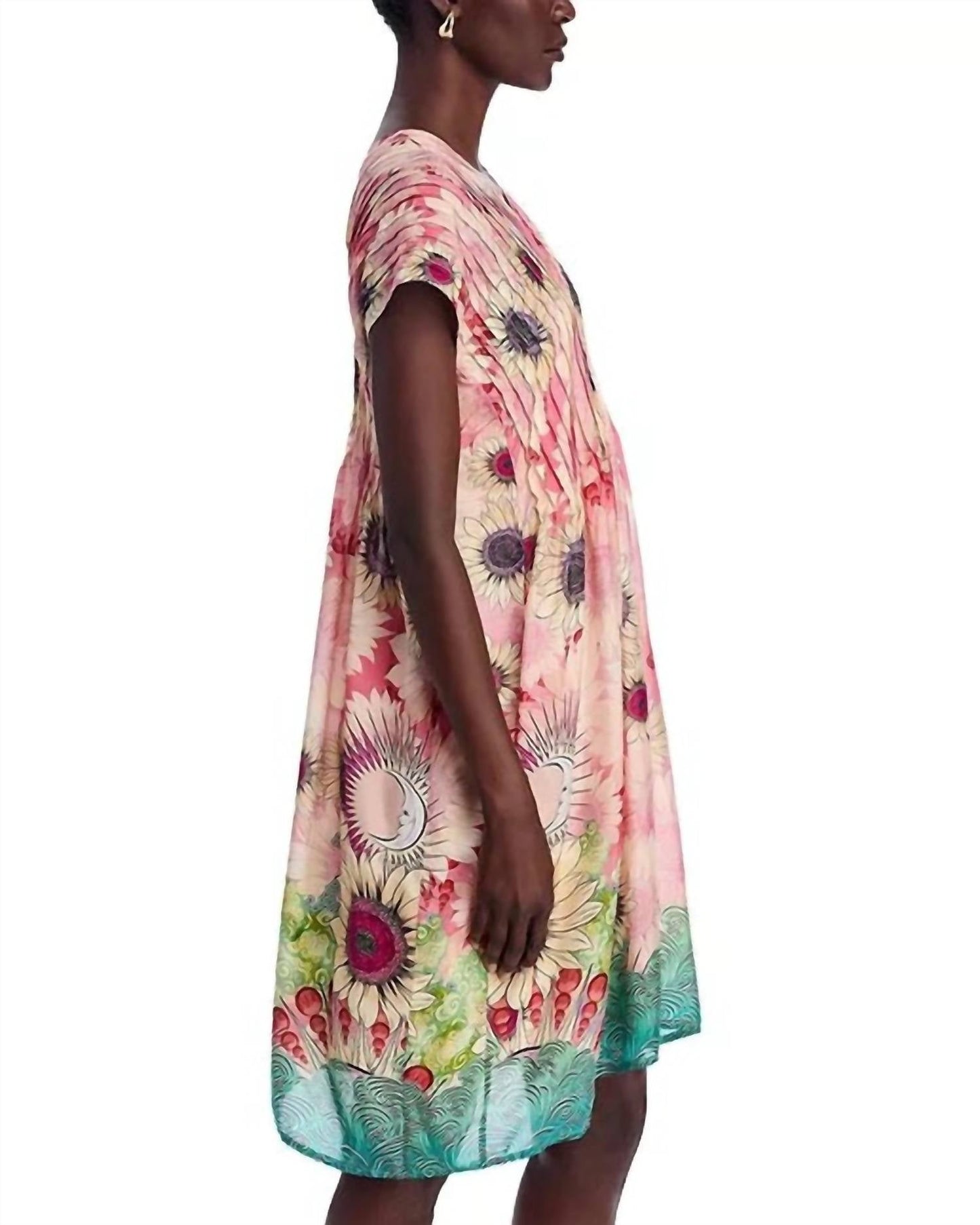 Johnny Was - ROSA PLEATED DRESS (SLIP) Emily