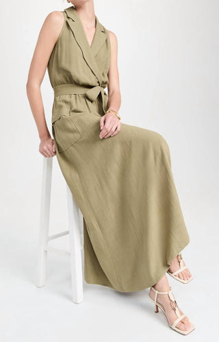 Teoria - Vestido Maxi Militar Mayer