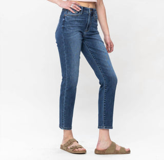 Judy Blue - Calça jeans slim fit com cintura alta e bolso traseiro