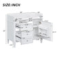 Bathroom Vanity With 2 Drawers and Tip-Out Drawer Storage Cabinet
