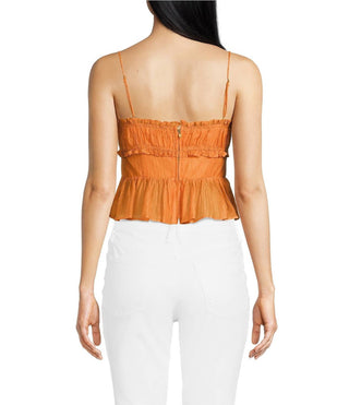 Astr - Sylvan Sleeveless Peplum Top