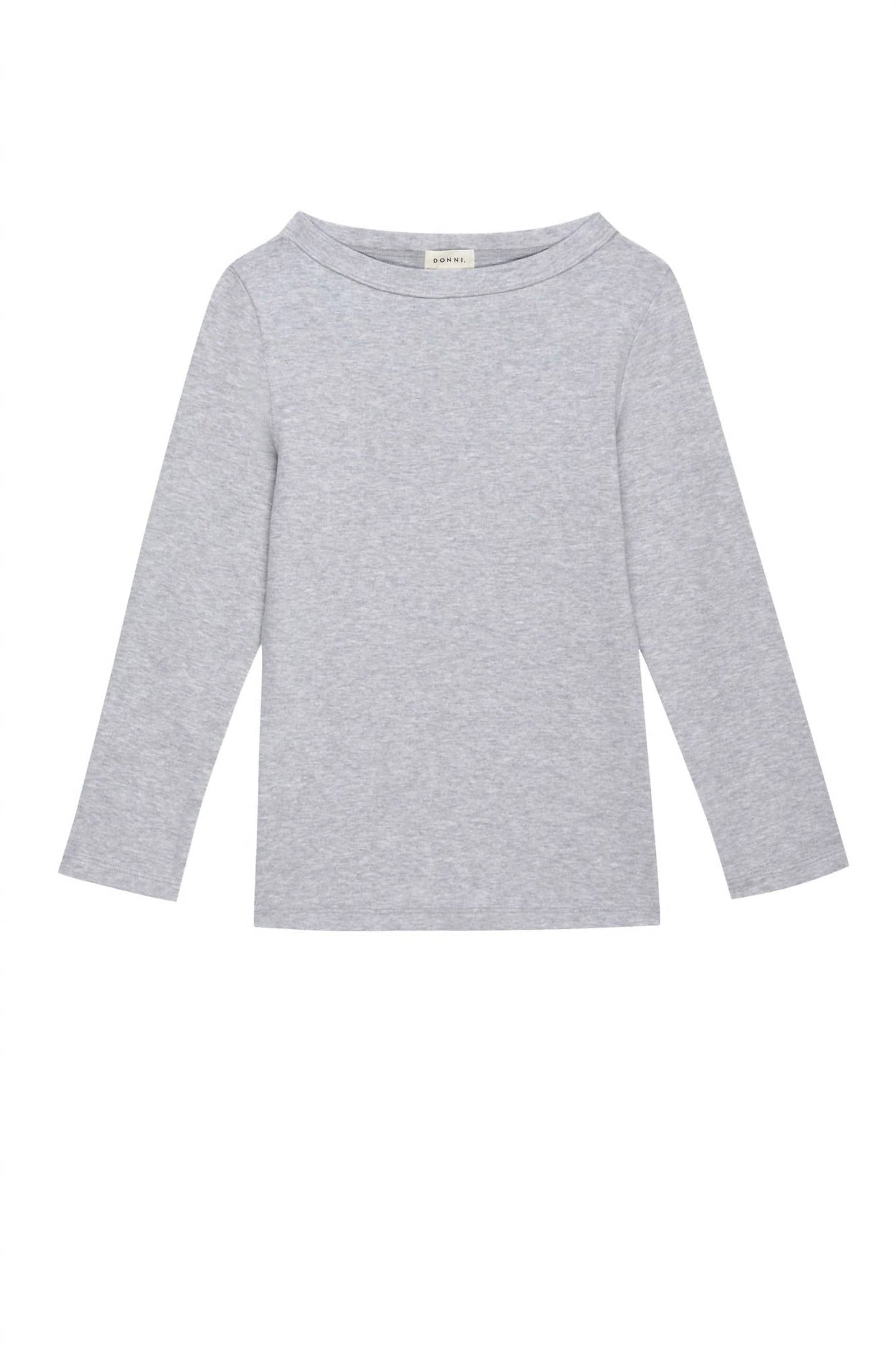 Donni. - Baby Rib Boat Neck Tee