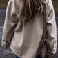 1 The Woman - Turn Down Collar Shacket