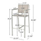 Outdoor Rust Proof Aluminum Barstools (Set of 2)