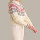 525 America - Ayana Cable Pullover With Pattern Yoke