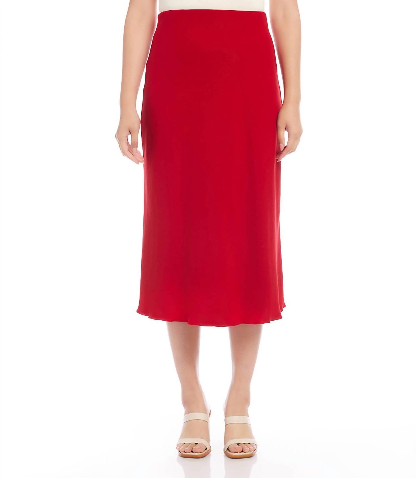 Karen Kane - Satin Bias Cut Midi Skirt