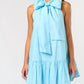 Lalavon - Lenora Sleeveless Ribbon Mini Dress