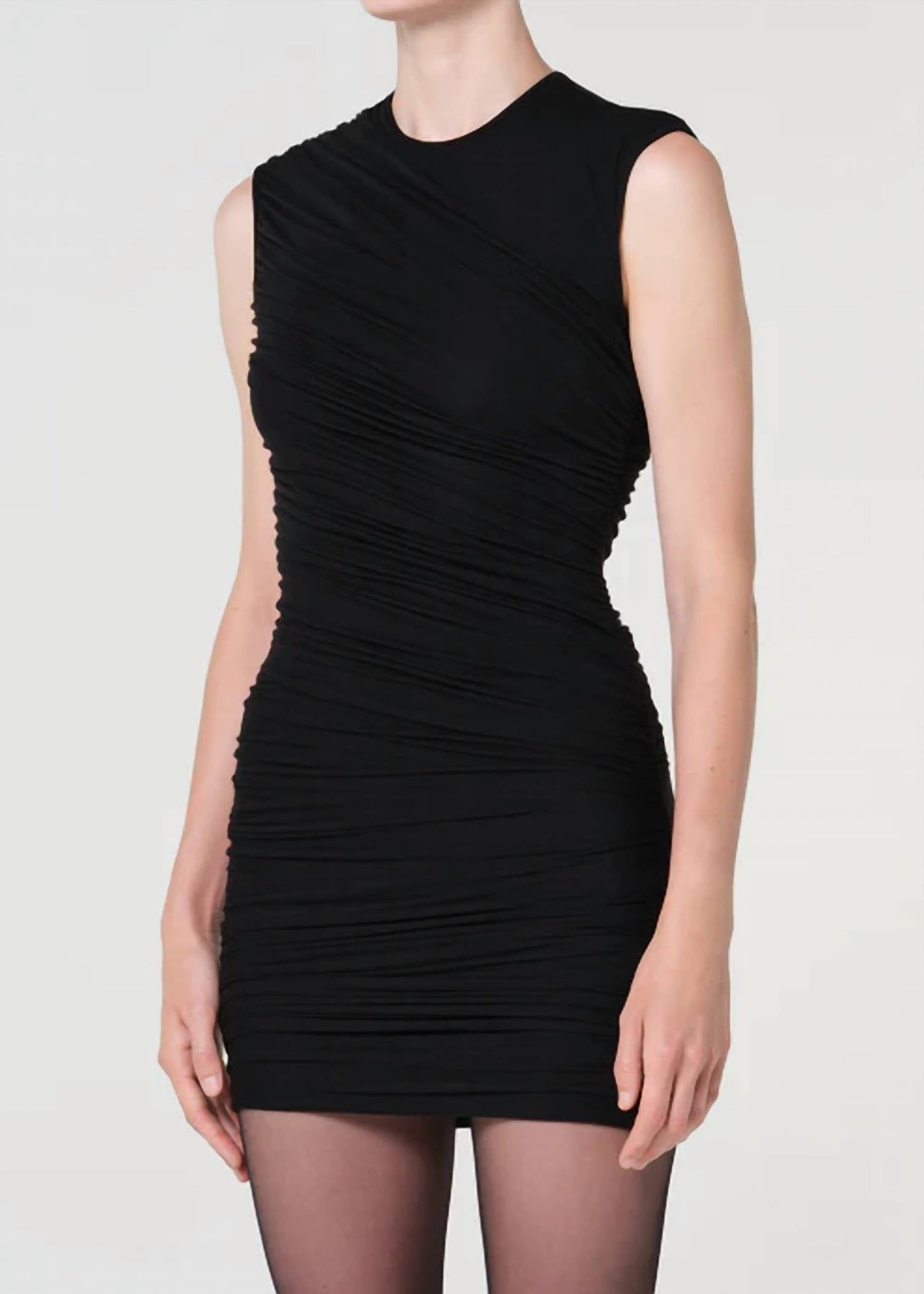 agolde-ester-sleeveless-twist-mini-dress