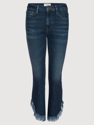 Moldura - Le Crop Mini Boot Jeans Rasgado Cru