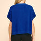 Pinch - Sterling Boxy Short Sleeve Sweater