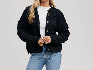 Bluivy - Scallop Knit Cardigan