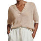 Varley - Callie Knit Boxy Split Top