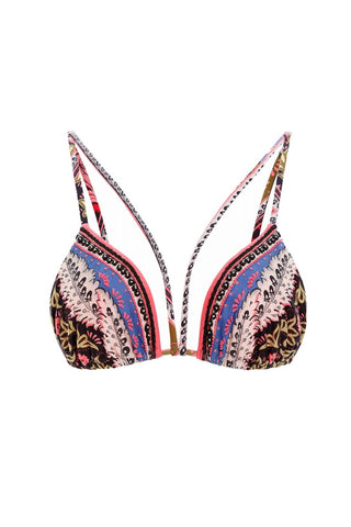Agua Bendita - Halle Embroidered Triangle Swimsuit Bikini Top
