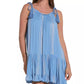 Elan - Tie Strap Mini Swim Cover-Up Dress