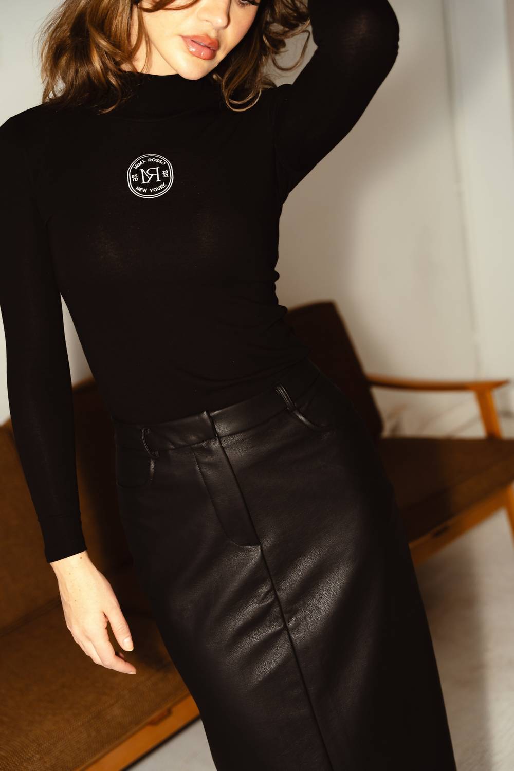 Mima Rosso - Leather Maxi Skirt