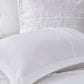 5 Piece Microfiber Ruffled Comforter Set White California King