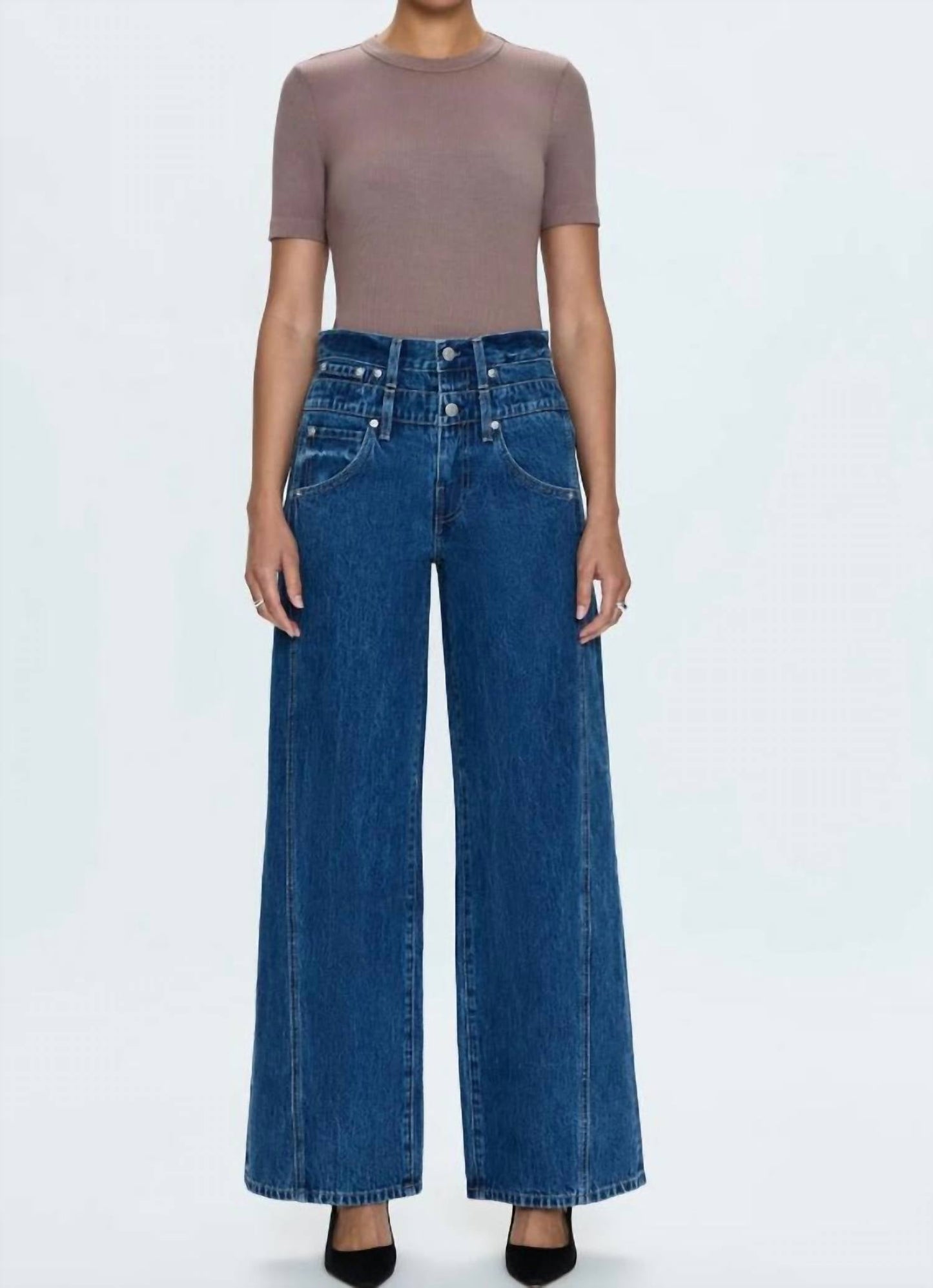 Pistola - Caleb High Rise Stacked Waist Jeans